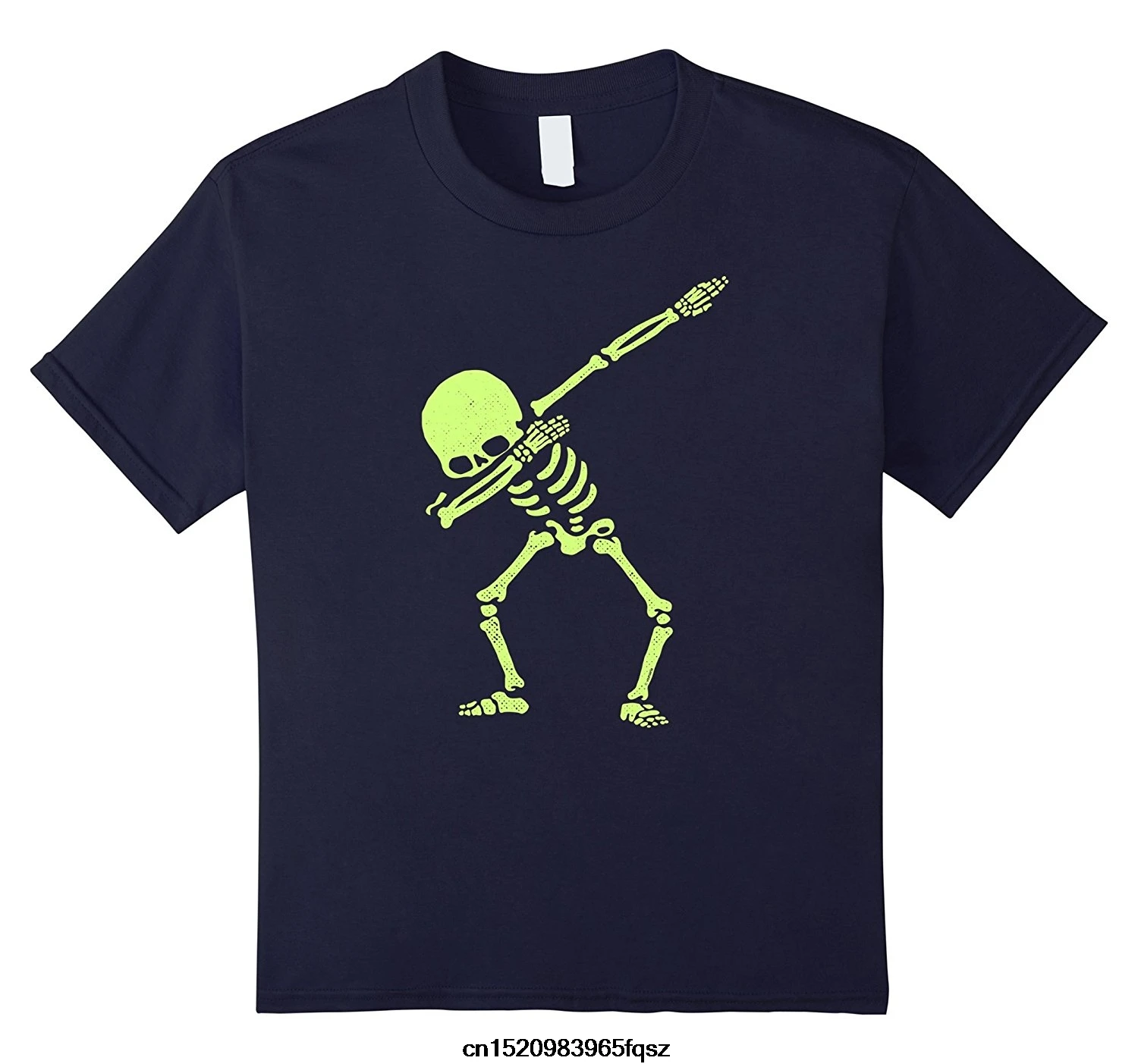 Вытирая футболка Skeleton Dab хип-хоп Череп Dabbin светящийся эффект 2018 новый короткий