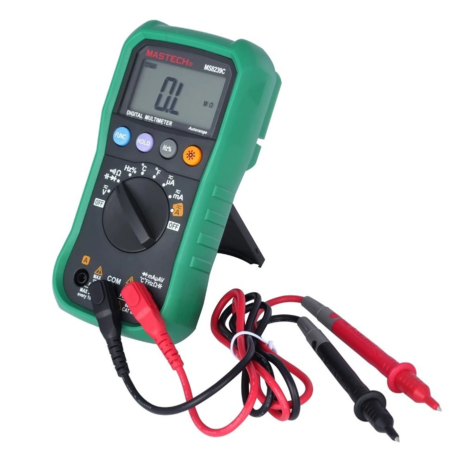 

Selling Digital Multimeter MASTECH MS8239C AC DC Voltage Current Capacitance Frequency Temperature Tester Auto range multim