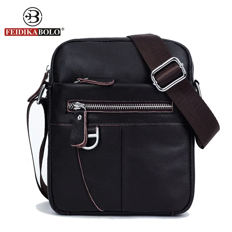 FEIDIKA BOLO Brand Men Messenger Bags Crossbody for Shoulder Genuine Leather Bag Man Handbags |
