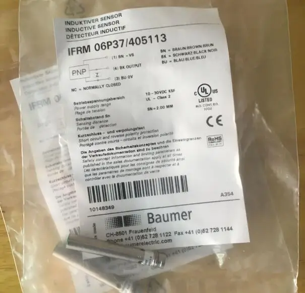 

FREE SHIPPING 100% NEW IFRM06P37/405113 IFRM 06P37/405113 proximity switch sensor
