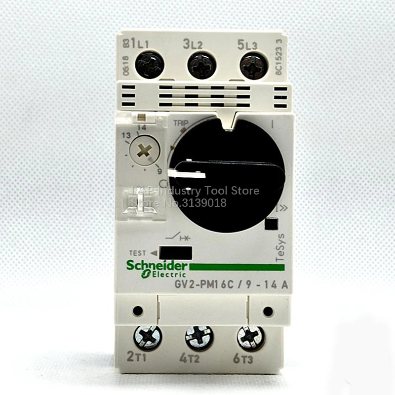 

New Original Schneider GV2PM16C Motor Circuit Breaker Protection GV2PM16C 9-14A 3P Knob Type