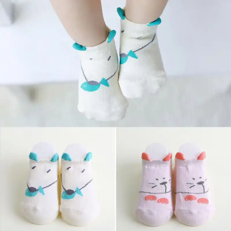 Baby Kid Soft Pets Soft Slipper Socks Leg Warmers 0-3yrs