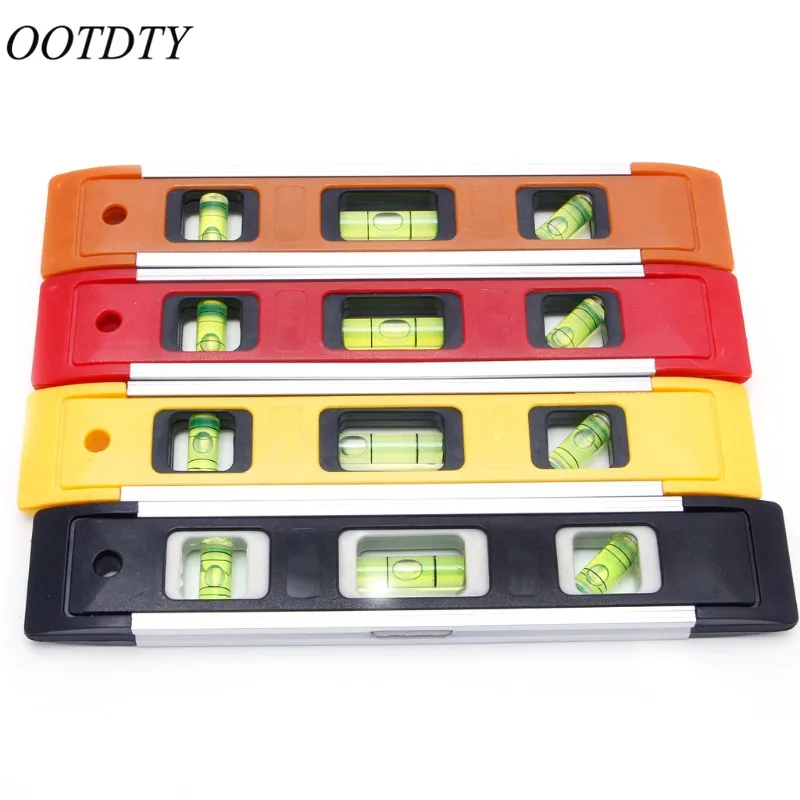 

OOTDTY High Precision Spirit Level Magnetic Level Measuring Instrument Level Tool 22.5cm Long Horizontal Ruler 4 Colour