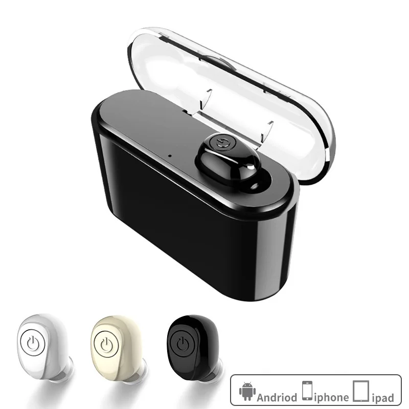 

Business In Ear V4.2 Bluetooth Earphones Wireless 3D stereo Phone Eaebud Mono Headset Power Bank with Microphone Handsfree Calls