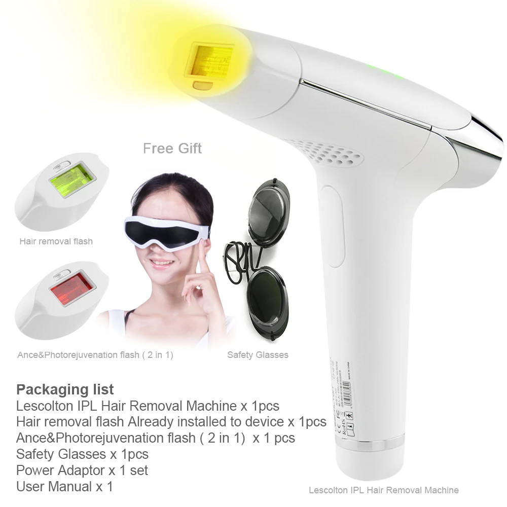 3 в 1 IPL лазерная Машинка для удаления волос, лазерный эпилятор, эпилятор для удаления волос, триммер для постоянного бикини, электрический эпилятор, лазер 450000Puls - Цвет: I