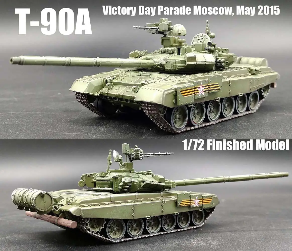 T-90 T-90A Россия MBT парад дня Виктории 1/72 Готовая модель танка сбора