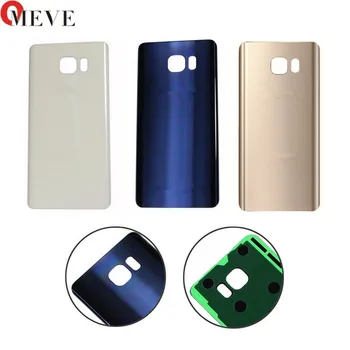 

50pcs/lot New Rear Battery Door For Samsung Galaxy Note5 Note 5 N920 N920F Back Glass Housing Cover With Sticker