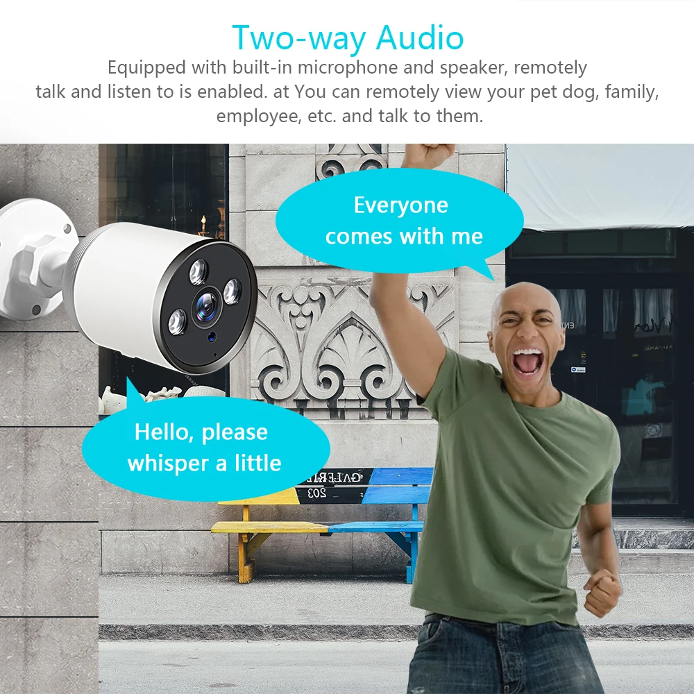 INQMEGA Wifi ip камера безопасности POE 4MP наружная водонепроницаемая IP66 CCTV P2P