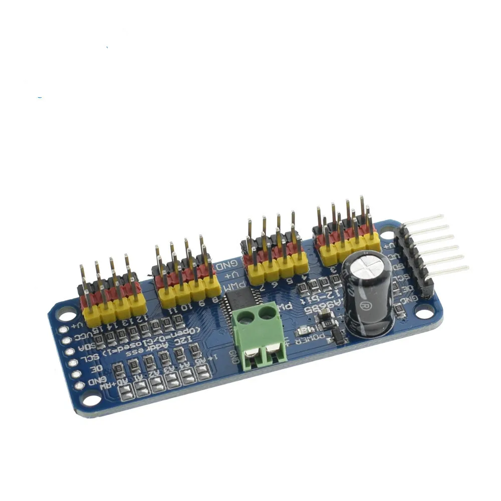 

16-Channel 12-bit PWM/Servo Driver - I2C interface - PCA9685 for Arduino Raspberry Pi DIY Servo Shield Module #Hbm0248