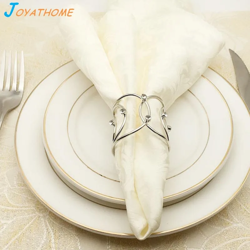 Joyathome изящные кольца для салфеток в серебре кольцо модное полотенце Пряжка