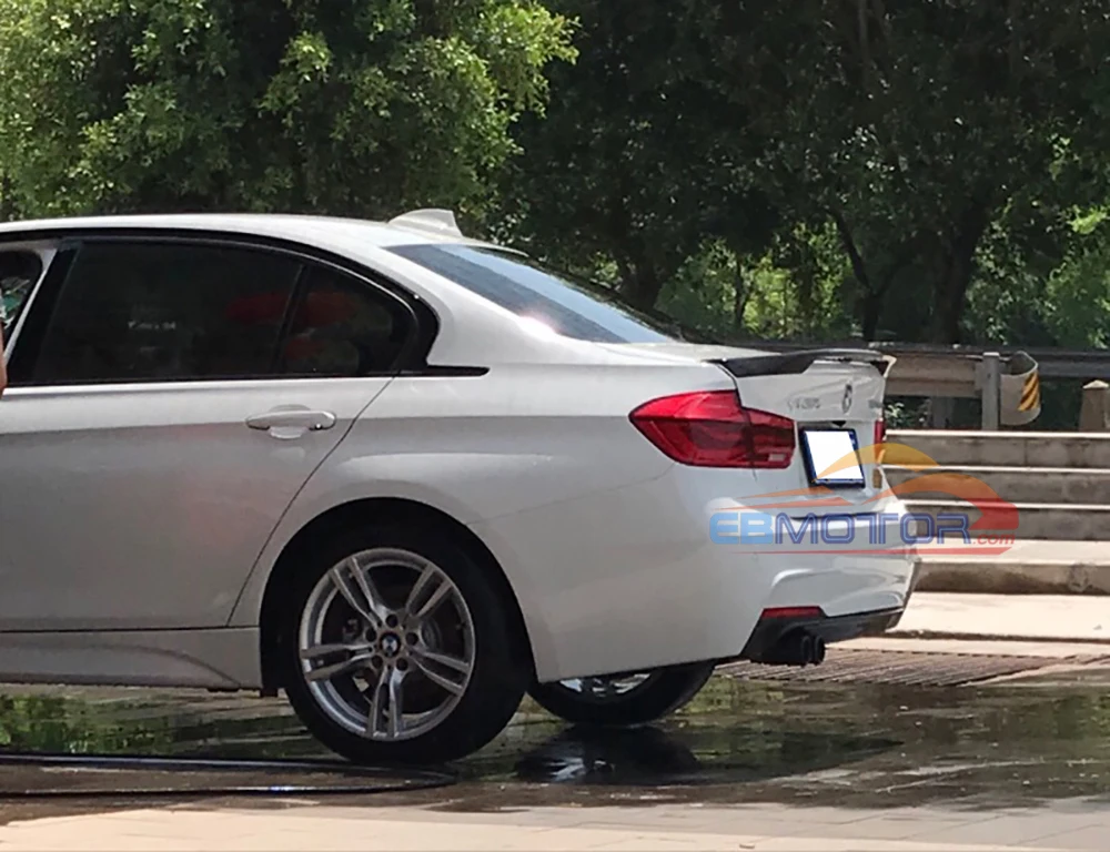 ebmotor-com KT style rear trunk lip spoiler for BMW 3-series F30 Sedan 2012UP 11
