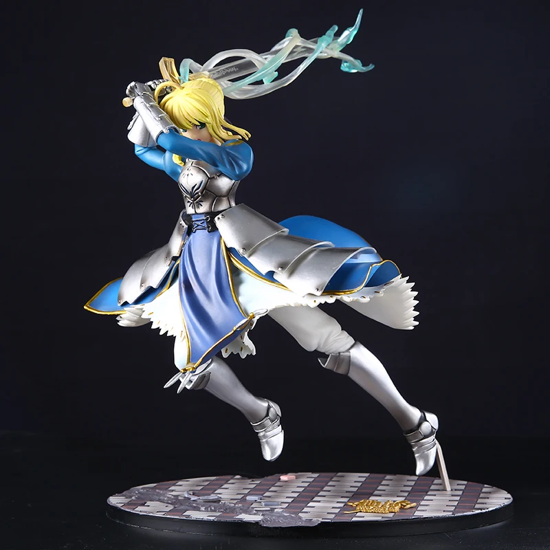 

ZXZ Anime Fate Stay Night Saber Lily Excalibur Fate/Stay Night PVC Action Figure Model Collection Figure Toys 10" 25CM