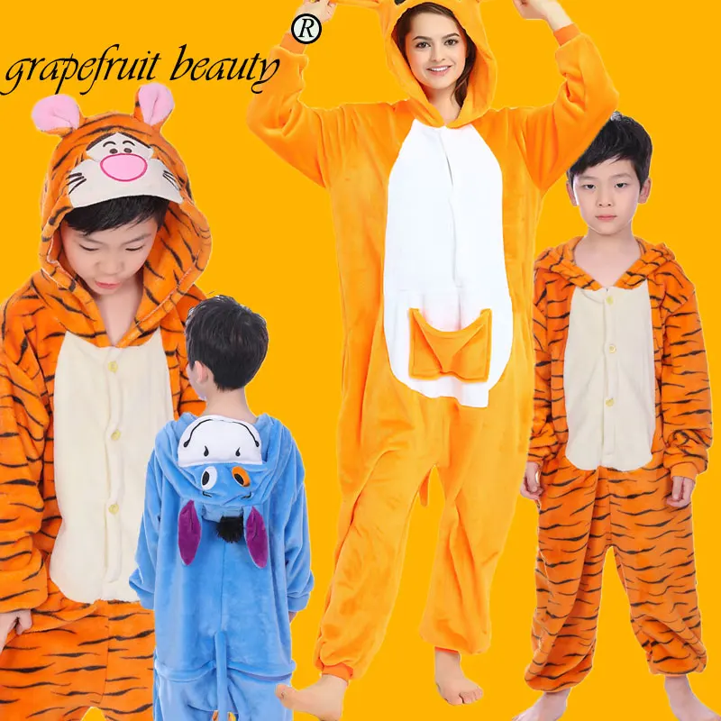 

Animal jumpsuit cartoon Pajamas pokemon Flannel kartoon Costume Cosplay peluche Pyjama Unicorn Pikachu children jumpsuit pajamas