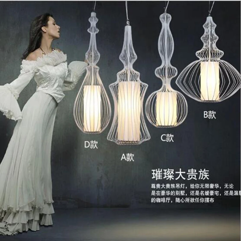  vintage pendant lights white/black color lampshade loft style kitchen dining room luminaire suspend - 32807488744