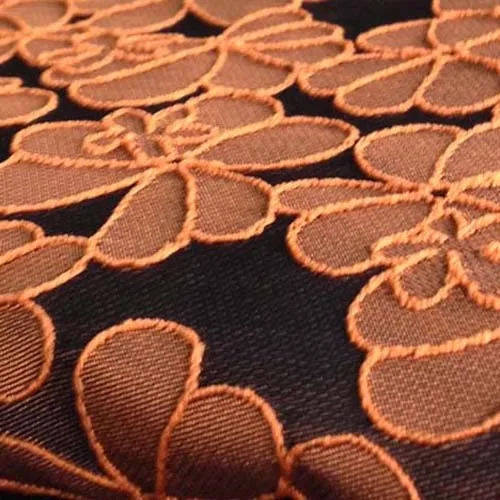 Африканская черная жаккардовая парча кружевная ткань для платья, девушка Tissu швейная цветочная ткань, Diy лоскутное Tecido, 1 ярд, ширина 145cm - Цвет: 10 Brown