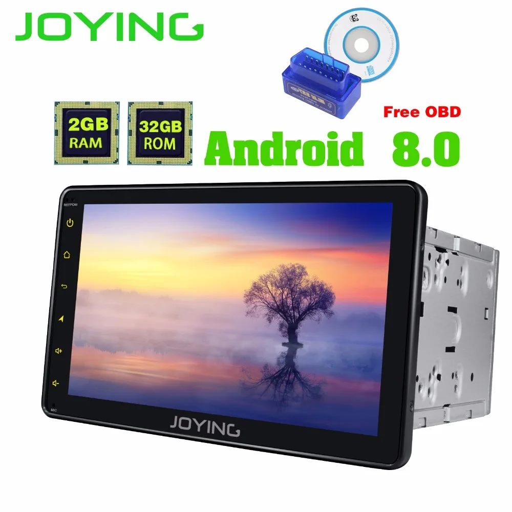 

JOYING 2 Din 8'' Android 8.0 Octa Core 2GB Universal Car Radio Stereo GPS LCD touch screen Bluetooth FM WIFI USB WITH FREE OBD
