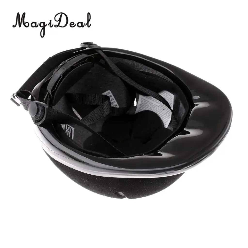 MagiDeal Adjustable Breathable Horse Riding Helmet Safety Velvet Equestrian Helmet for Camping Climbing Boating Rafting Access