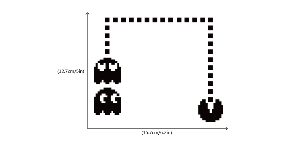 Творческий Pacman Сменные Наклейки Забавный мультяшный винил стикер на стену для спальни домашний декор SW0196