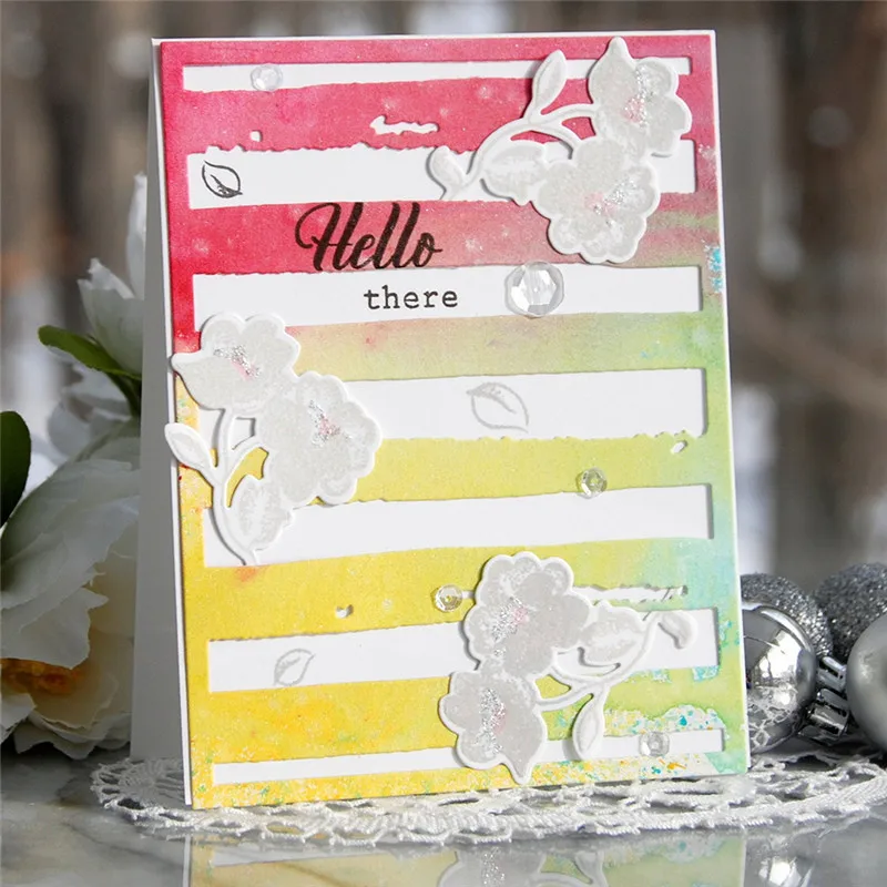 

DiyArts Stripes Background Metal Cutting Dies Frame Dies Scrapbooking Card Making Album Embossing Crafts Die Cut Greeting New