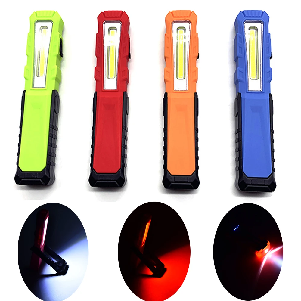 

3W XPE+ 8W COB LED Work Light 270 Degree Rotation Hand Torch Lamp Foldable Flashlight Work Light Rechargeable Inspection Lamp