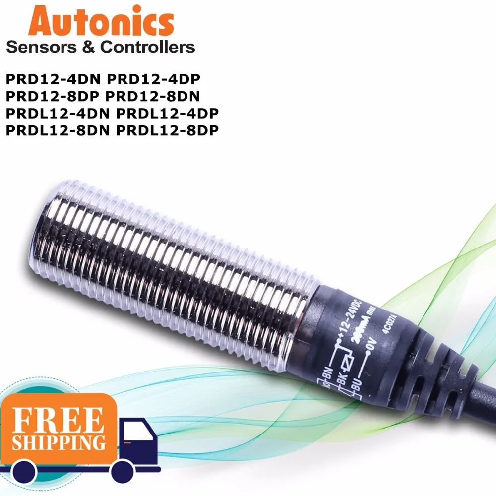 Autonics Sensor de Proximidade Prd124dn Prd12-4dp Prd128dp Prd129dn Prdl12-4dn Prd12-4dp Prdl12-8dn Prdl12-8dp Marca Original Novo