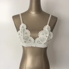 Сексуальный Женский Бикини-топ, однотонный кружевной бандаж, бюстгальтер без косточек, топы, женские пляжные купальники, одежда