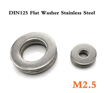 

1000pcs/lot DIN125 M2.5 Flat Washer A2 Stainless Steel