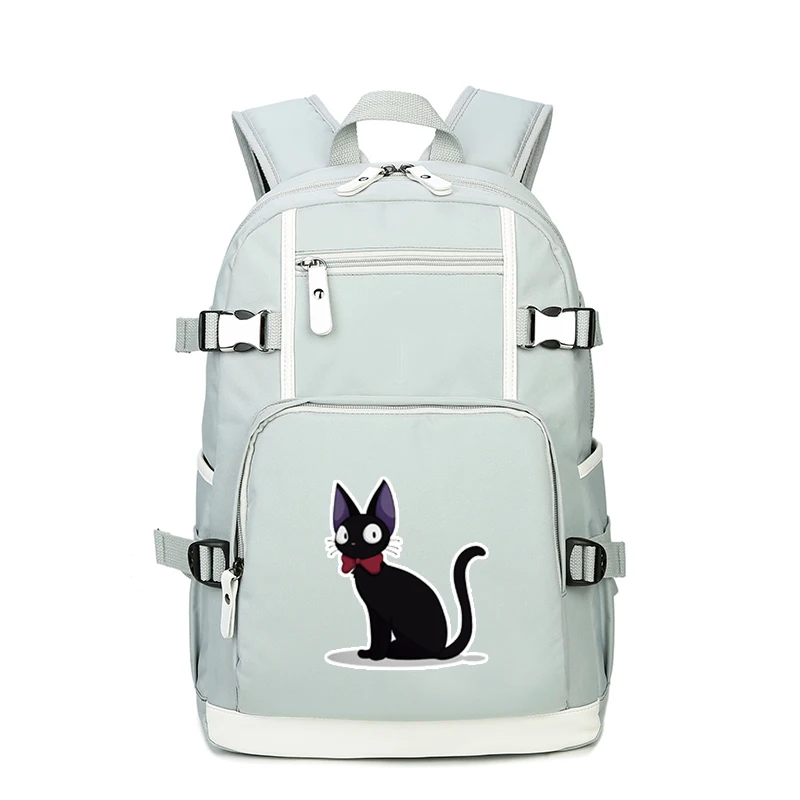 Kawaii Cat Backpack Black