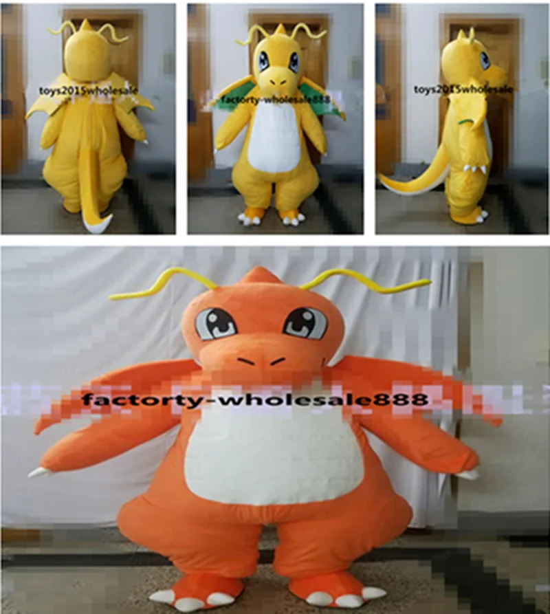 

[Top Quality] Charmander Mascot Costume Suits Cosplay Party Game Dress Outfits Clothing Advertising Carnival Halloween Christmas