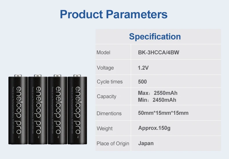 Panasonic 8 шт AA+ AAA Precharge ni-mh аккумуляторная батарея 1,2 V(aa 2550mAh и aaa 950 mAh) Eneloop батареи для вспышки камеры