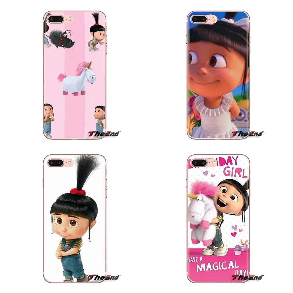 For Samsung Galaxy S3 S4 S5 Mini S6 S7 Edge S8 S9 S10 Plus Note 3 4 5 8 9 Fluffy Unicorn Agnes Minions Silicone Phone Shell Case |