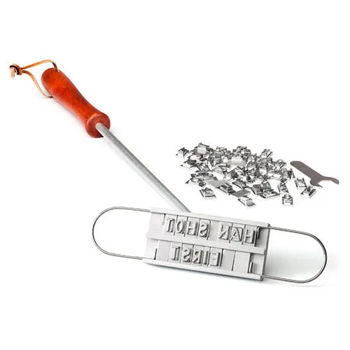 30sets BBQ Meat Branding iron with changeable letters Personality Steak Meat Barbecue BBQ Tool Changeable 55 Letters