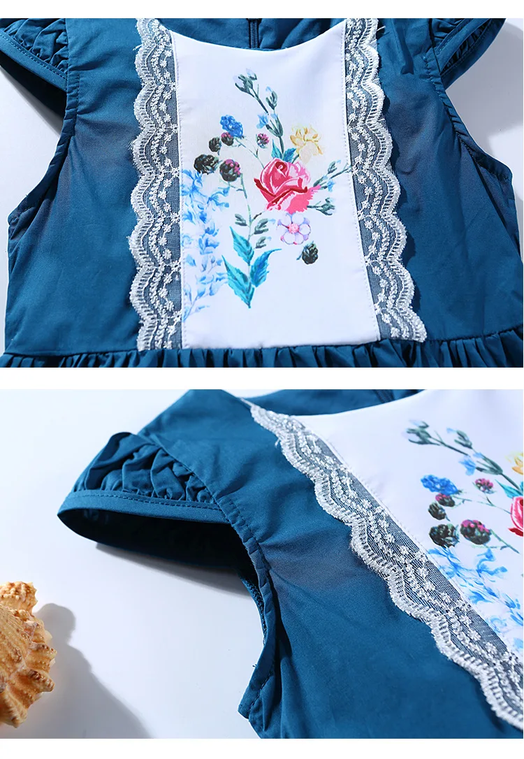 Yeedison Cotton Baby Girls Dress 2018 Summer Children Costumes Floral Toddler Kids Princess Dresses For Girls Party Casual Dress (8)