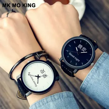 

High quality Couple Watches men's quartz watch 1314 fashion ladies large dial casual clock bracelet Valentine's day gift reloj