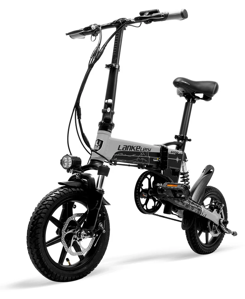 Perfect G100 Mini Folding Electric Bike, 400W, 36V/8.7A, 14 Inches E Bike, Disc Brake, Removable Battery, Magnesium Alloy Rim 15