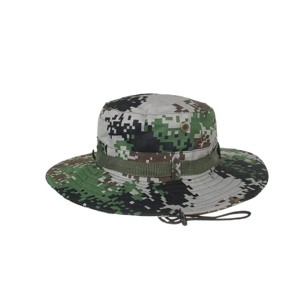 

feitong Boonie Bucket Hat Cap Fishing Hunting Safari Summer Men Sun Hat Fisherman’s Hat Men and Women Outdoor Caps#Y35