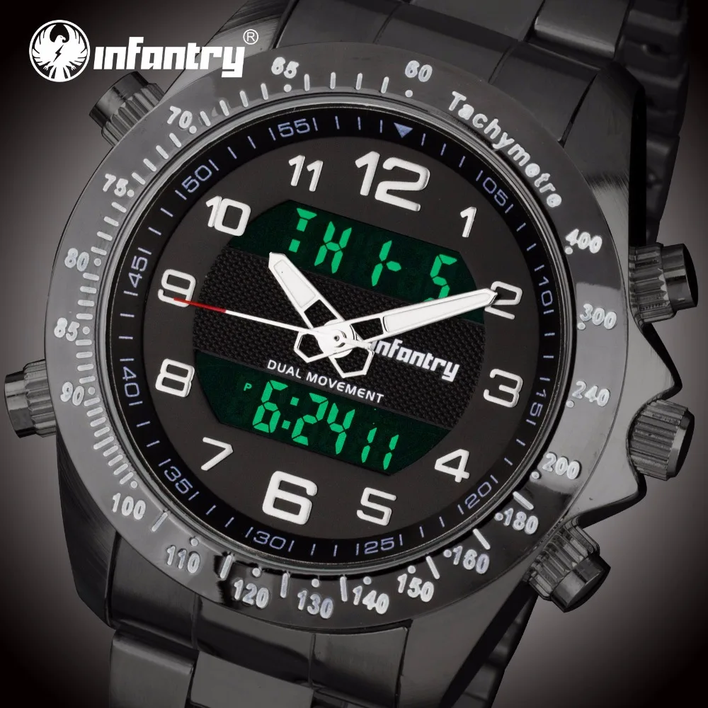 Мужские часы от ведущего бренда, роскошные аналоговые цифровые военные часы, мужские армейские светящиеся часы для мужчин, браслет Relojes Masculino
