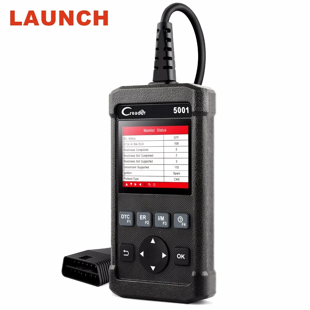 

Launch CR5001 CReader ODB2 OBD2 Scanner Car Diagnostic Tool Universal Engine Code Reader Clear DTCs Live Data Stream Scanner