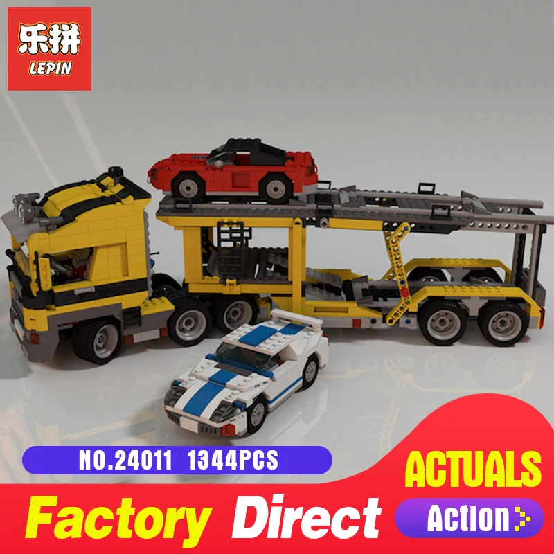 

1344Pcs Lepin 24011 Technic Series The Three in One Highway Transport Set Educational Building Blocks Brick Toy Model Gift 6753