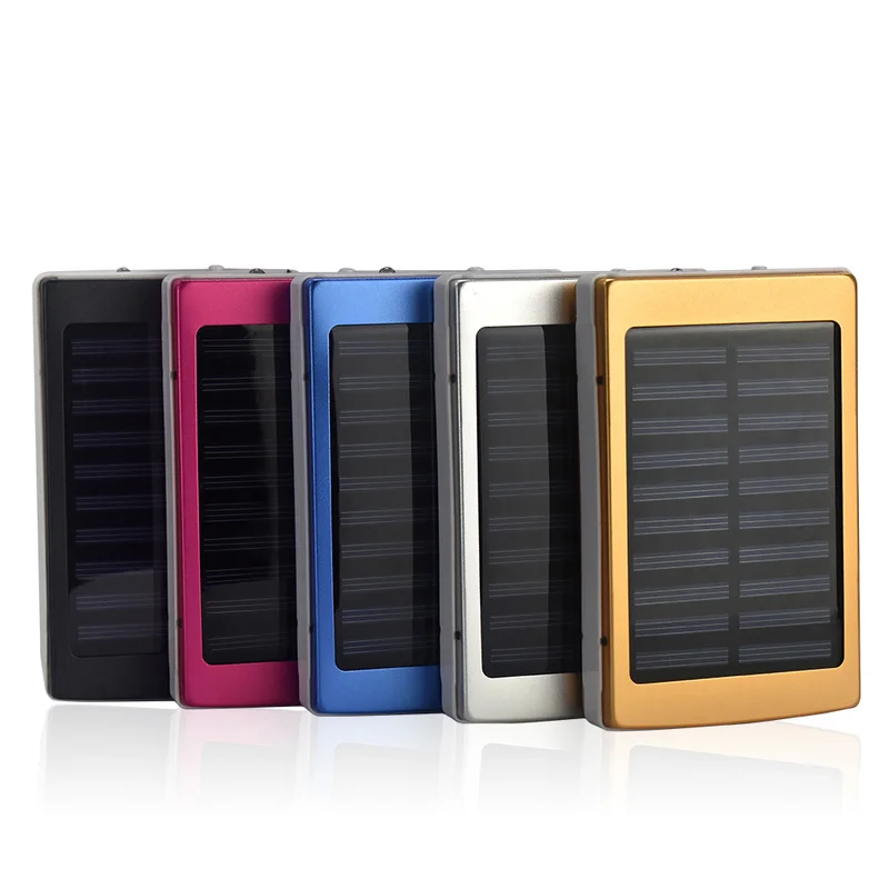 

NEW power bank 20000mah Portable solar power bank bateria externa with LED portable charger for iphone x Samsung note 8 xiaomi