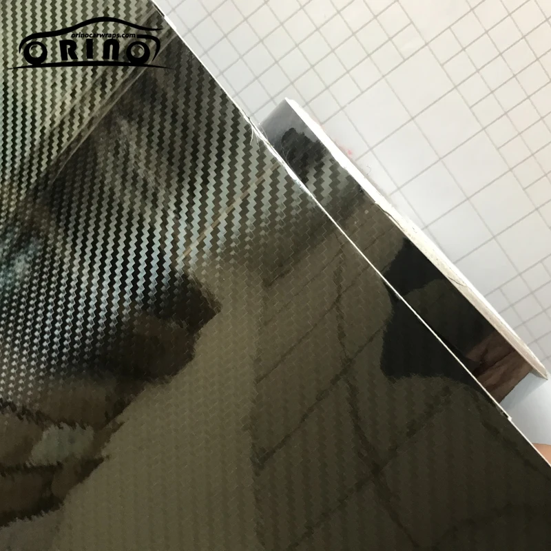 5D Black Carbon Fiber Vinyl Wrap-4