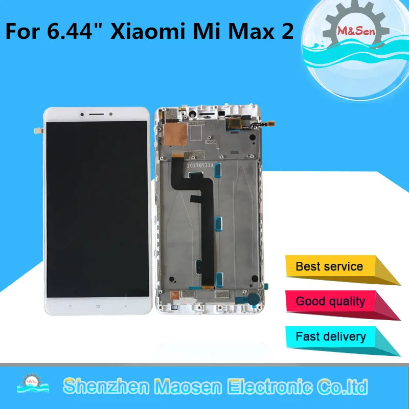 M& Sen для 6,4" Xiaomi mi Max 2 ЖК-дисплей+ сенсорная панель дигитайзер Рамка для mi Max 2 ЖК-дисплей сенсорный экран
