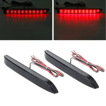 

2Pcs LED Brake Rear Bumper Reflector FTT Tail Braking Lamp Warning Stop Light For Toyota Camry 2009 2012 Innova/ISF/GX470/RX300