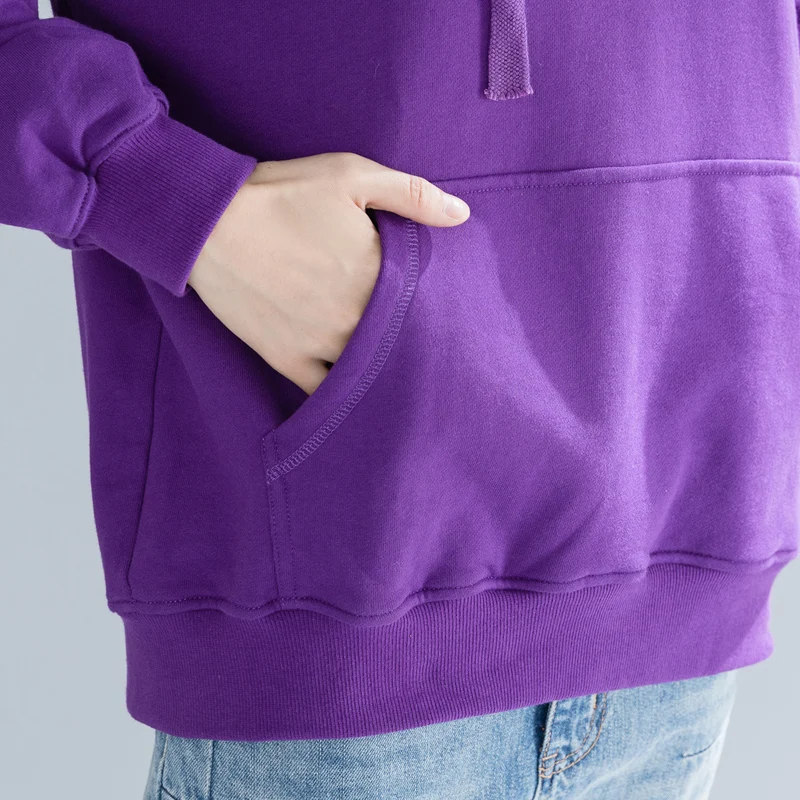QoerliN Fashion Sweatshirts Purple Letter Embroidery Loose Casual Tops Oversize Hoodies Ladies Harajuku Pullover Spring Warm Top QoerliN Fashion Sweatshirts Purple Letter Embroidery Loose Casual Tops Oversize Hoodies Ladies Harajuku Pullover Spring Warm Top