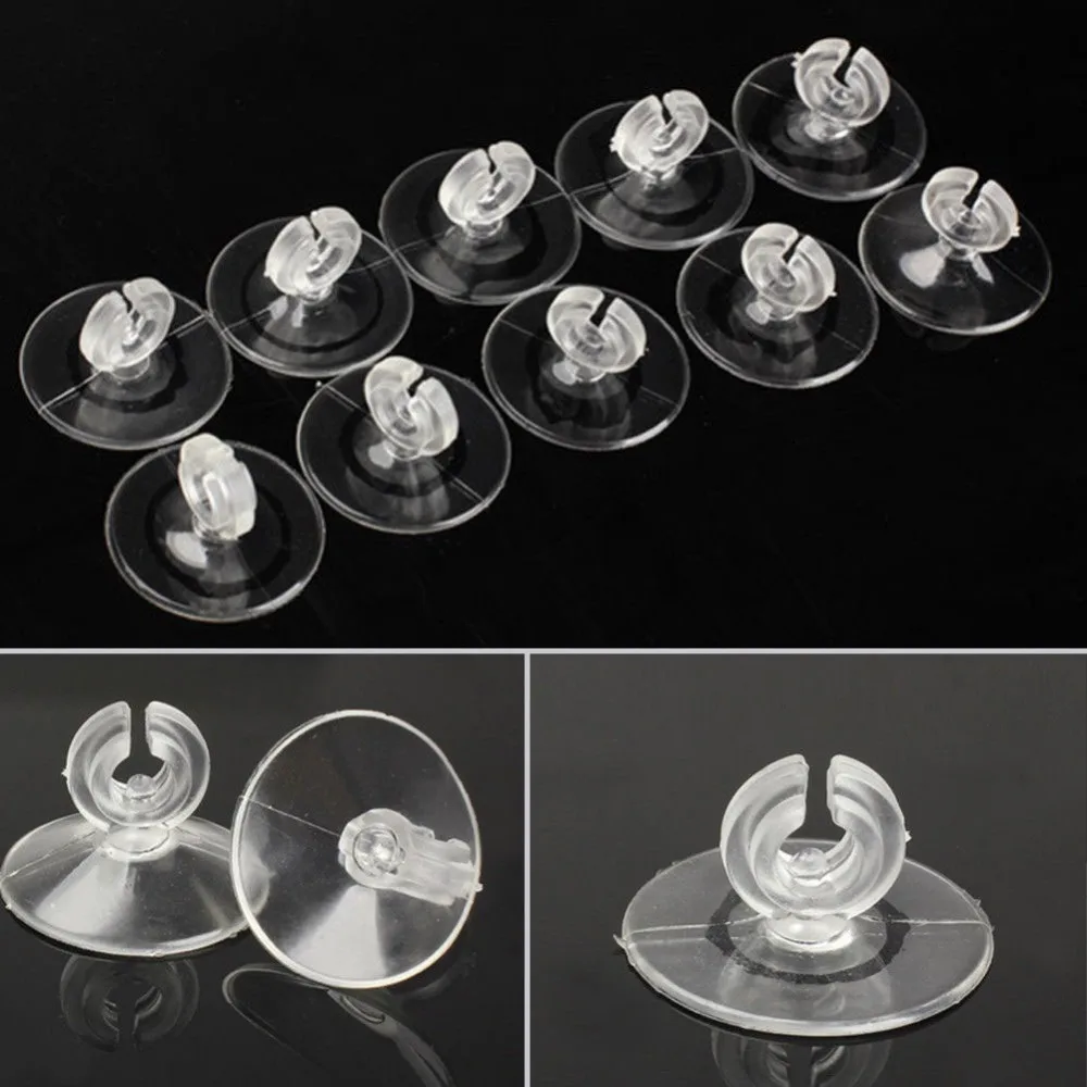 

10Pcs/lot Aquarium Suction Cup Holder Fish Tank Sucker Sucker for Fish Tank Pump Airline Tube Holder Aquarium Accessories