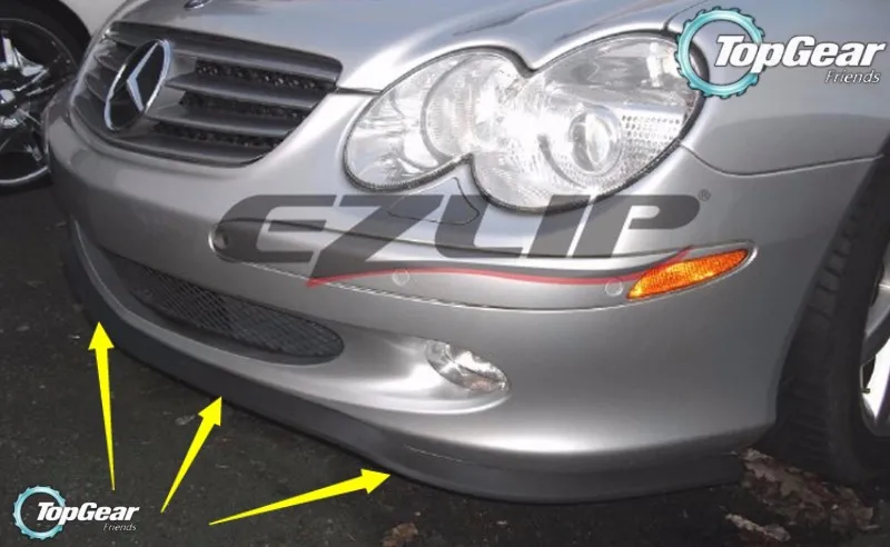 Bumper Lip Lips For Mercedes Benz CLK C208 A208 C209 A209 C207 A207 1996~2015  Spoiler For Car Tuning  Body Kit + Strip
