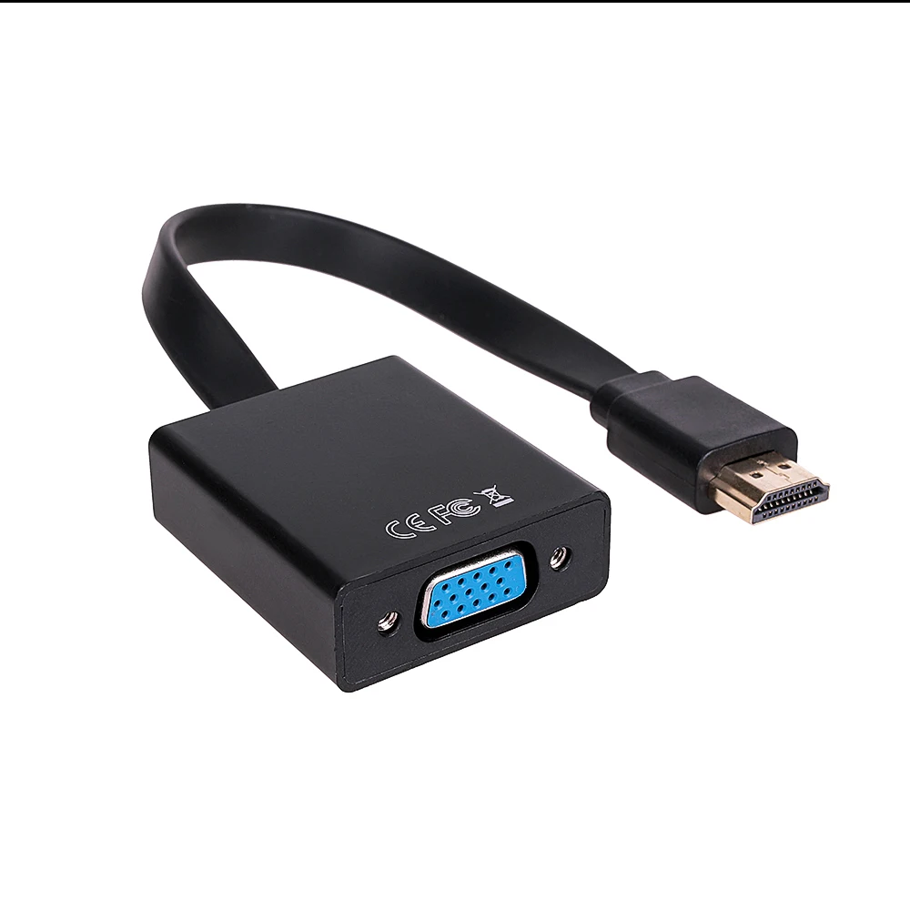 Rovtop HDMI в VGA адаптер мужской в Famale конвертер адаптер 1080P цифро-аналоговый видео аудио для ПК ноутбук планшет