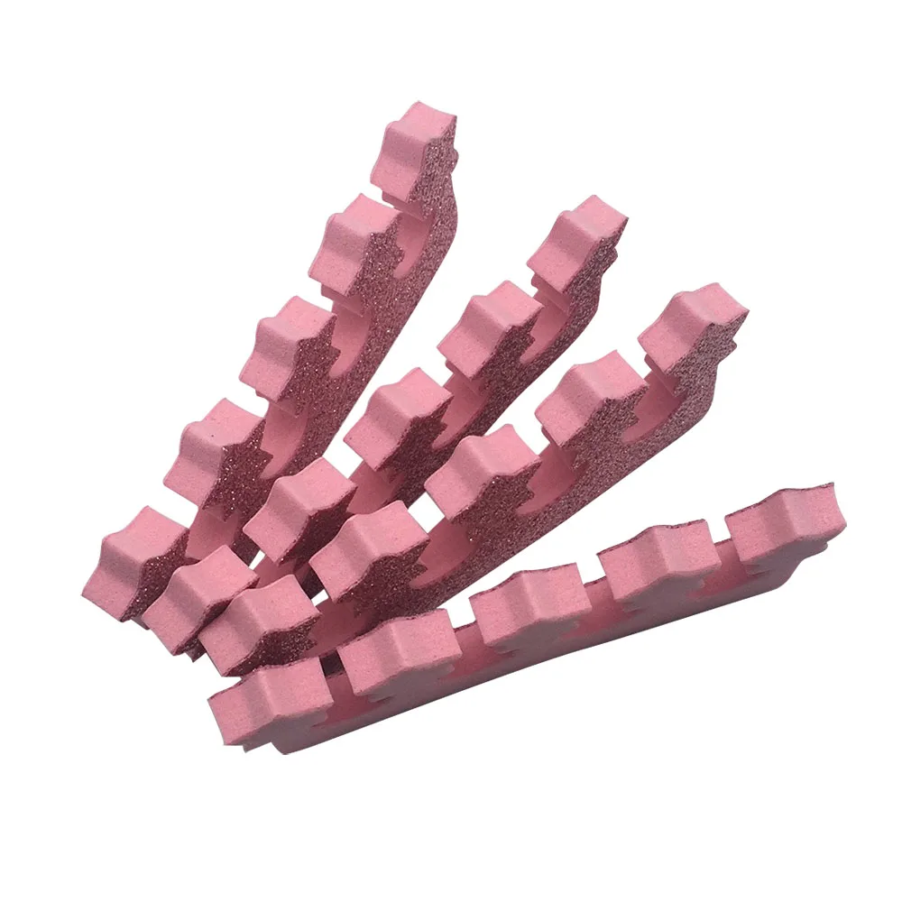 Легкая звезда для ногтей 30 пар розовые блестящие инструменты для маникюра Уход за ногтями и ногами Китай EVA материал инструменты для дизайна ногтей пальцевые разделители