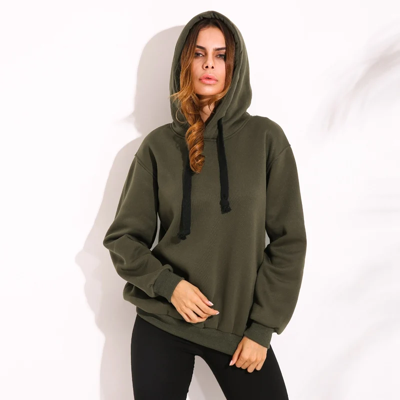  ZANZEA 2019 Autumn Winter Pullovers Women Long Hooded Sweatshirt Coat Casual Pockets Zip Up Outerwe