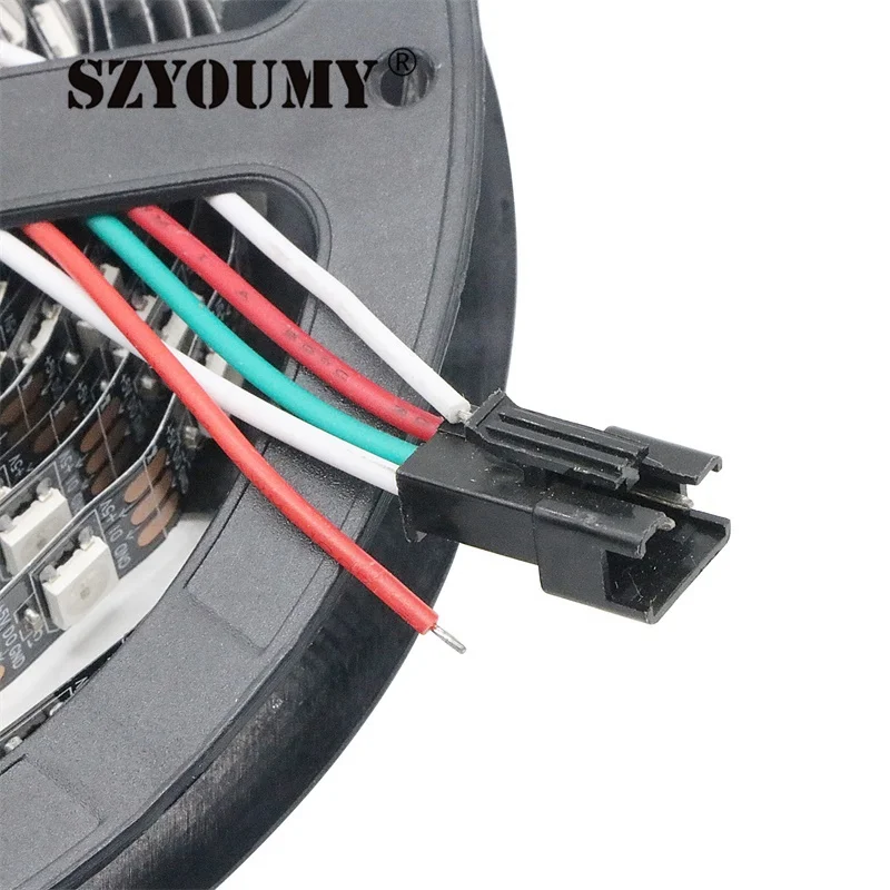 SZYOUMY WS2811 5050 SMD RGB полосы адресуемых 30leds 60leds/м Светодиодная Пиксели полосы 1 IC управления 3 светодиоды 5 м/шт. 16.5ft DC12V комплект